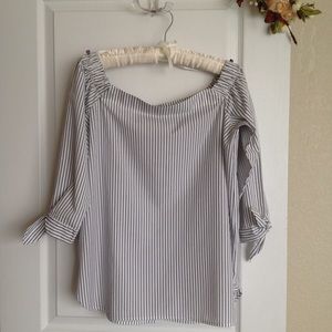 Drop shoulder 3/4 sleeve Blouse